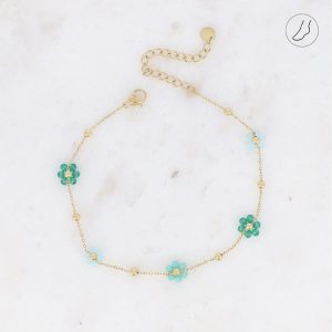 Chaine de cheville Fleurs